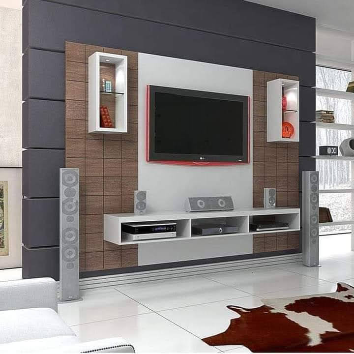 Acoustic Fabric Padded Wall Panelling with Brass Strip Trim Inlays - Execution #
